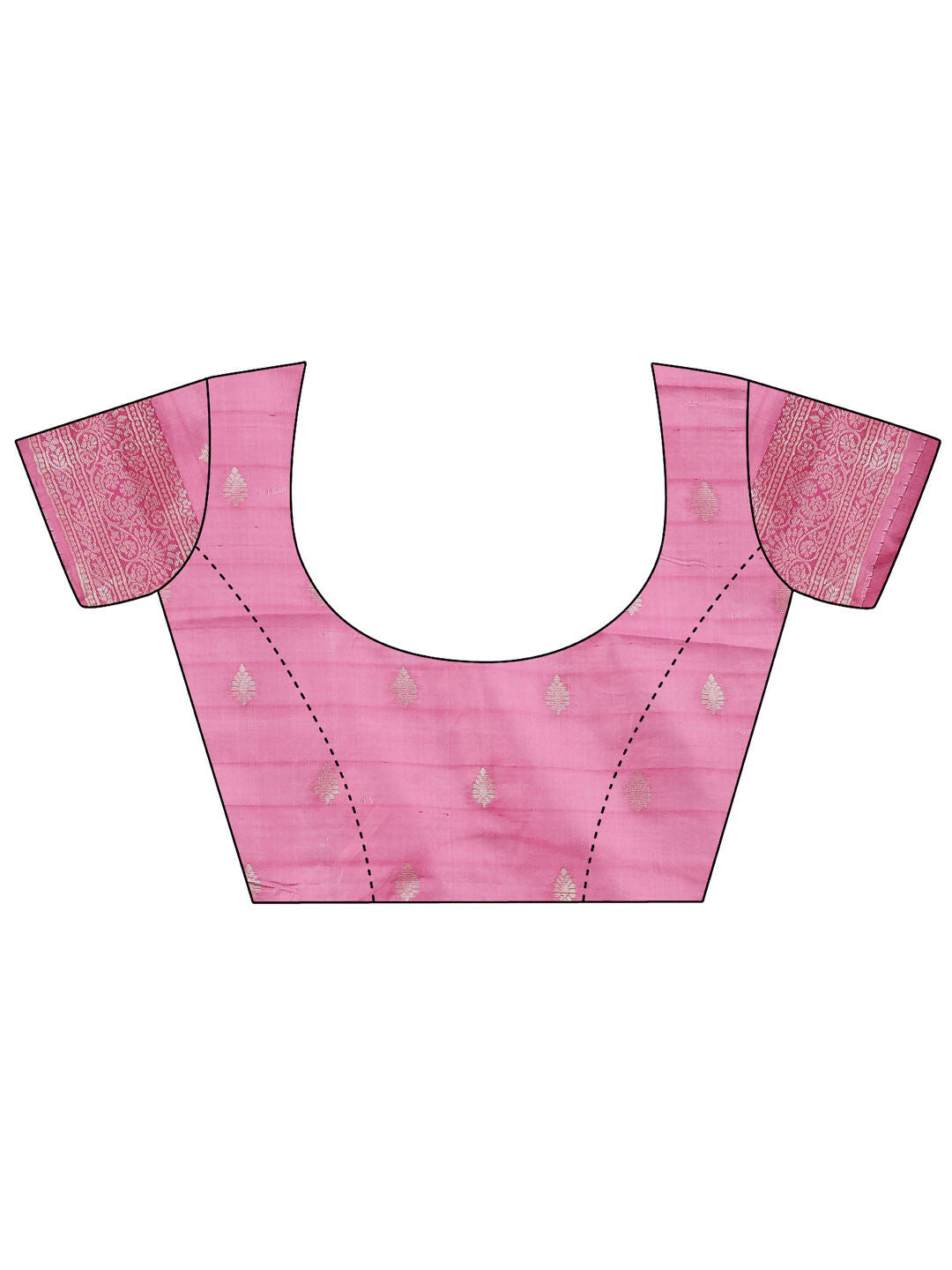 Shree Shyam Fashion Sajni Pink Linen Cotton Saree