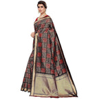 Vamika Banarasi Jaquard Black Weaving Saree (Banarasi 20)