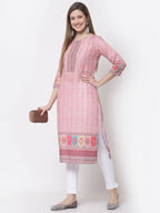 Myshka Multi Color Cotton Printed Kurta