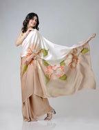 Vastranavya Chiku Freehand Floral Print Ready to Wear Saree