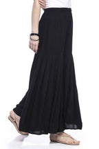 Mominos Fashion Reyon Cotton Black Palazzo For Girls - Distacart