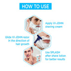 VI-JOHN Dermatologically Tested Premium Claming Aqua Shaving Cream Enriched with Aloevera & Almond Oil free From Silicone,Paraben & Mineral Oil