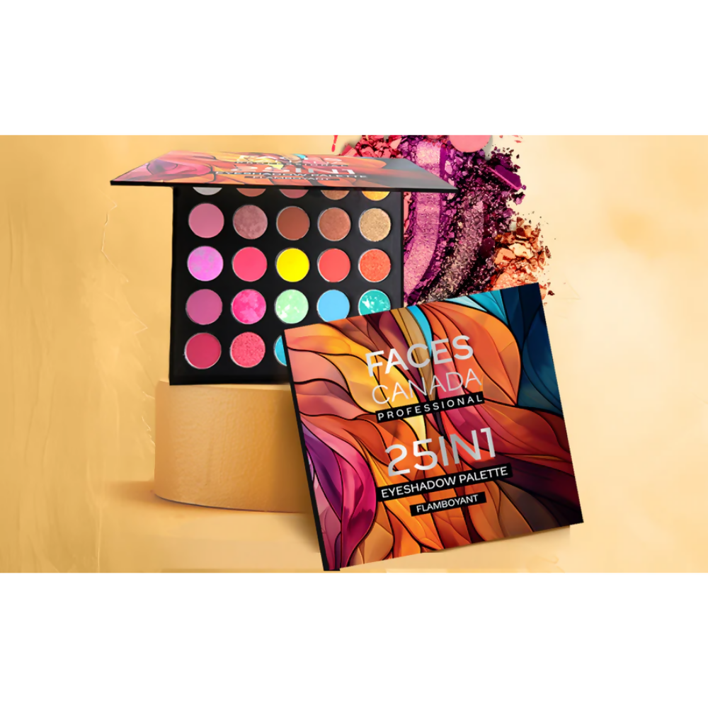 Faces Canada Professional 25-in-1 Eyeshadow Palette Flamboyant