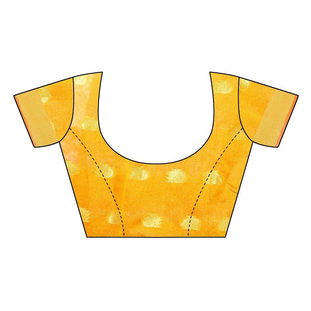 Vamika Banarasi Jacquard Weaving Yellow Saree