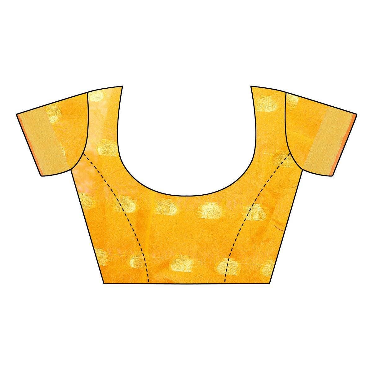 Vamika Banarasi Jacquard Weaving Yellow Saree