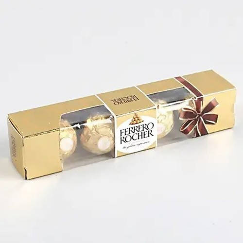 Holy Ganesha Rakhi & 4 Pcs Ferrero Rocher - Distacart