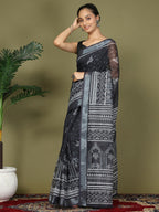 Shree Shyam Fashion Cotton Black Saree - Distacart