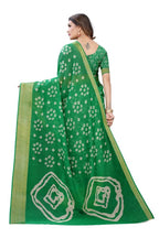 Vamika Green Linen Jari Border Saree