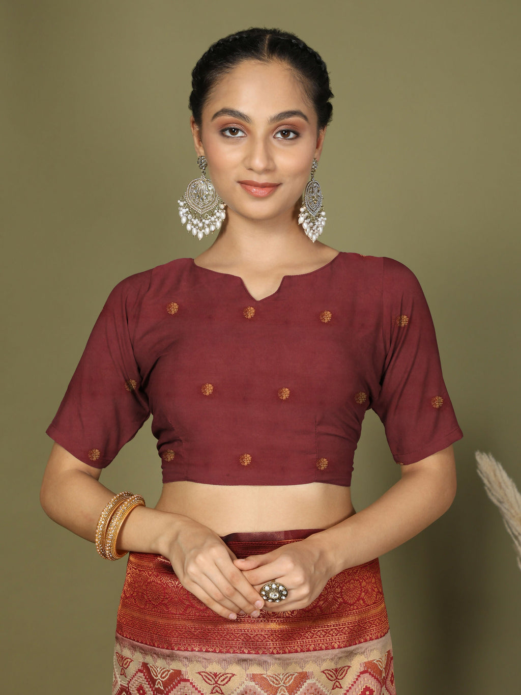 Shree Shyam Fashion Lichi Silk Cream Saree - Distacart