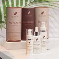 Flawora Anti-Grey Hair Serum, Anti Acne Serum and D-Tan Lotion Combo