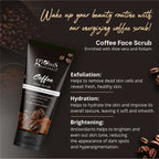 Globus Naturals Coffee Face Scrub Enriched with Aloe Vera and kokum For All Skin Types