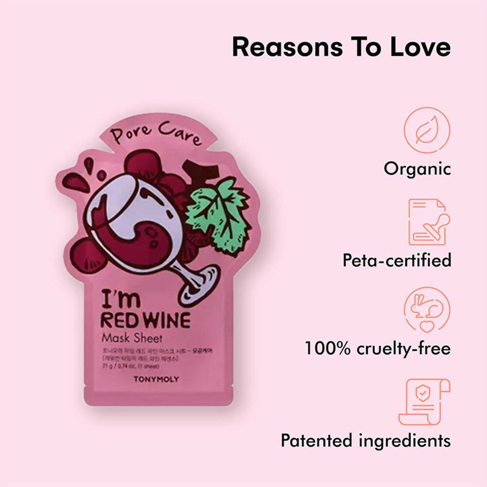 Tonymoly I'M Red Wine Mask Sheet - Distacart