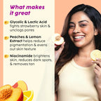 PLIX The Plant Fix Peaches & Lemon Detan Pair with Bump Eraser Body Scrub & SPF15 Body Lotion