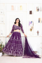 Lehenga Mart Designer Wedding Lehenga Choli For Women - Blue