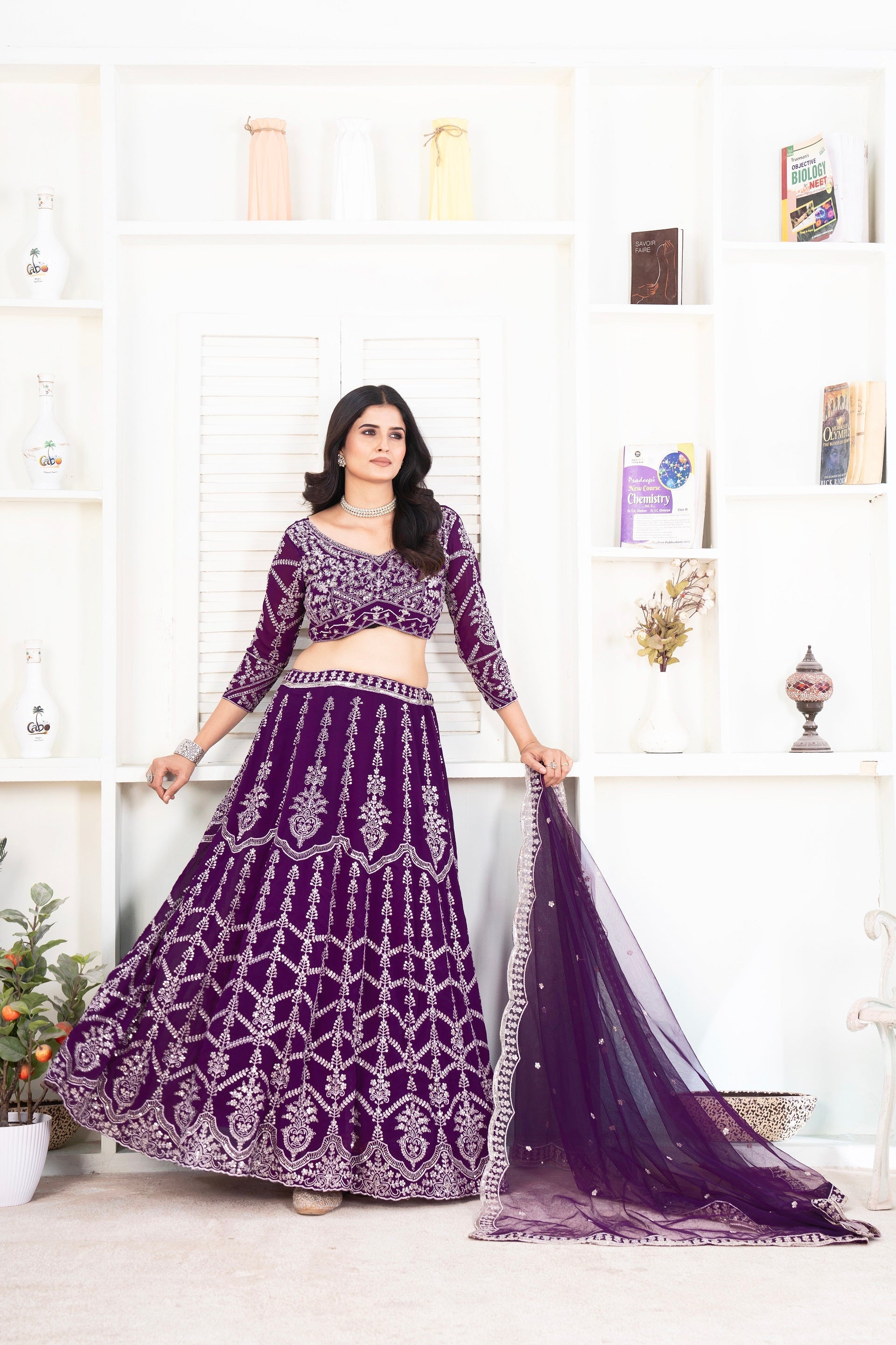 Lehenga Mart Designer Wedding Lehenga Choli For Women - Blue