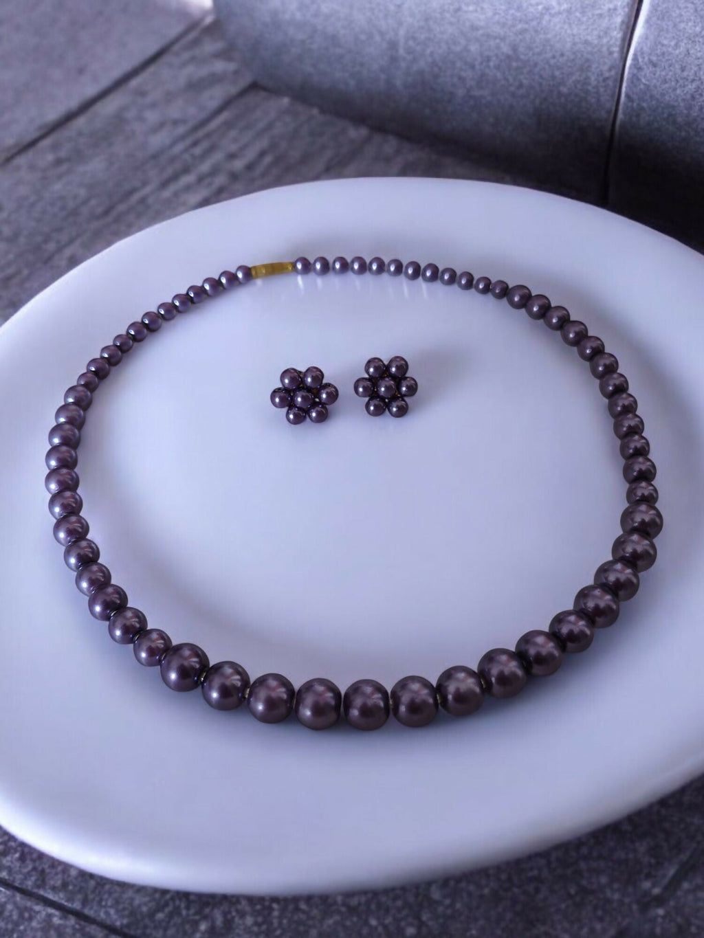 Inhanns Spectrum Everyday Pearl Sets - Single Strand - Purpale