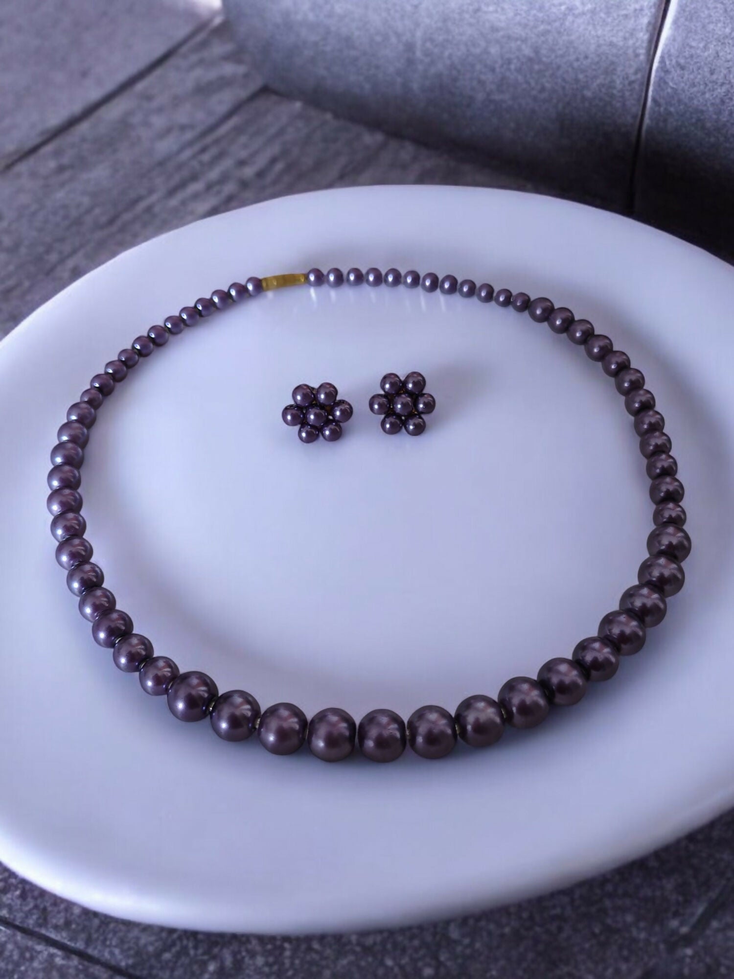 Inhanns Spectrum Everyday Pearl Sets - Single Strand - Purpale