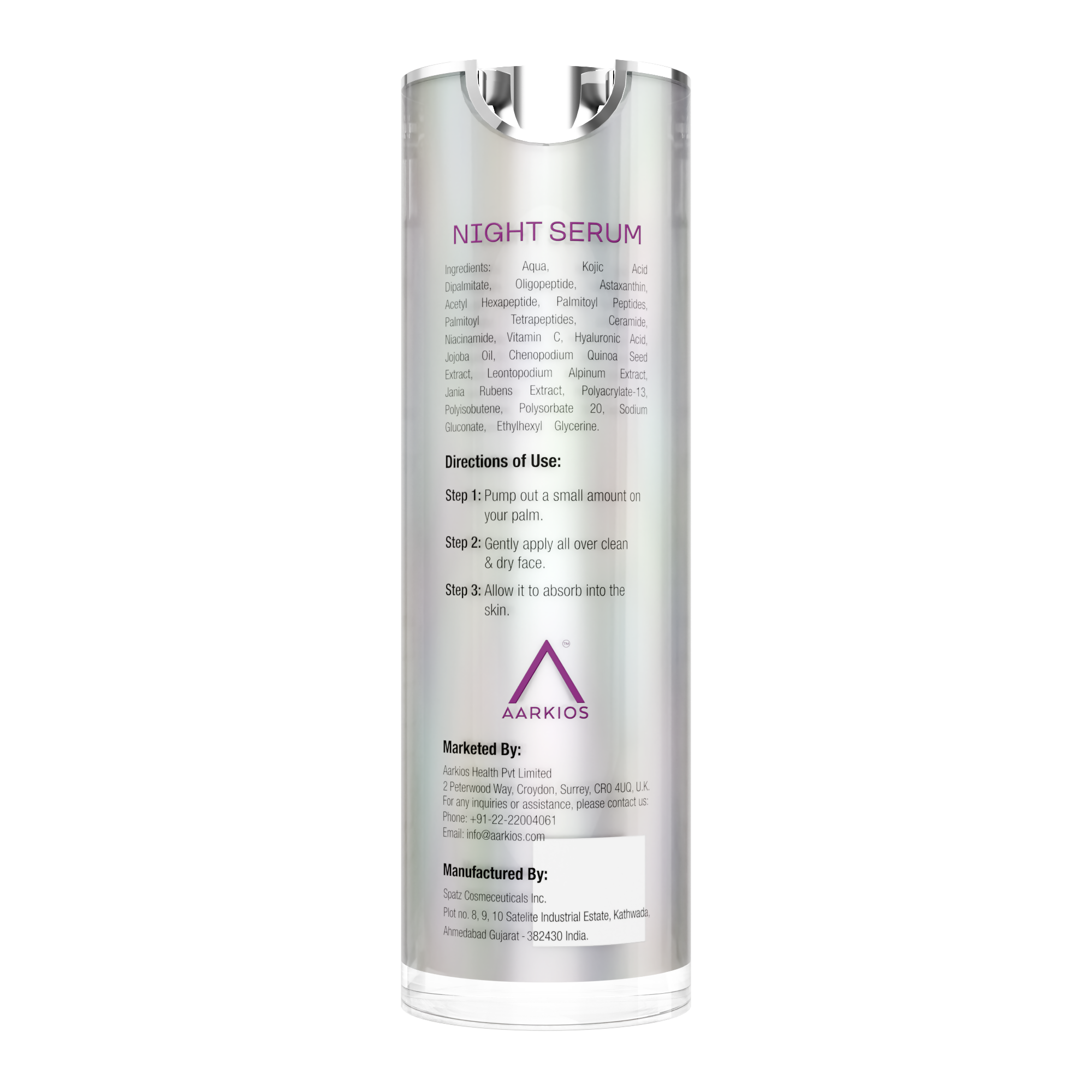 Flawless Finesse By HealthAid Night Serum