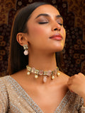 Ruby Raang Gulnaar Necklace And Earrings Set