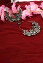 Mominos Fashion Johar Kamal Peacock Design Chandbali Earrings - Distacart