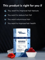 Man Matters Biotin Nourish Hair Gummies With Multivitamins (Sugar Free) - Strawberry Flavor