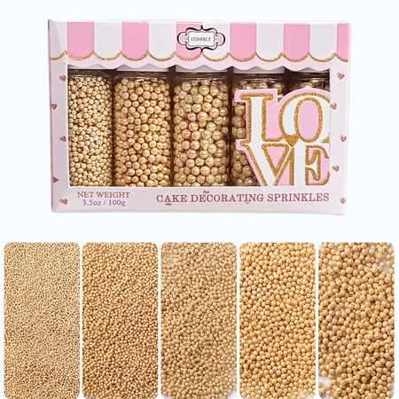 Confect Sparkling Champange Disco Balls Assorted Sprinkles (DB-14)