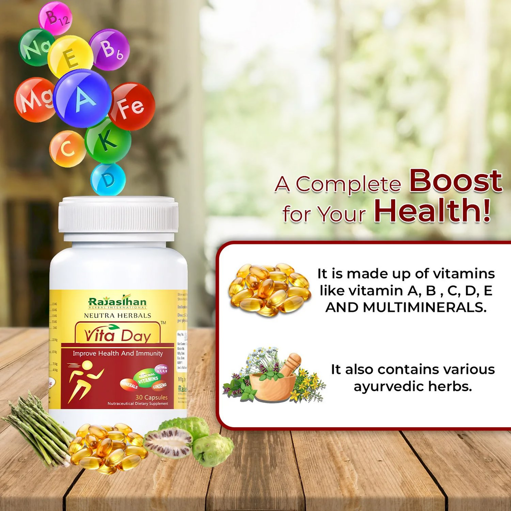 Rajasthan Herbals Neutra Herbals Vita Day Capsules - Distacart