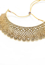 Mominos Fashion Johar Kamal Traditional Rajwadi Design Heavy Golden Color Choker Set - Distacart