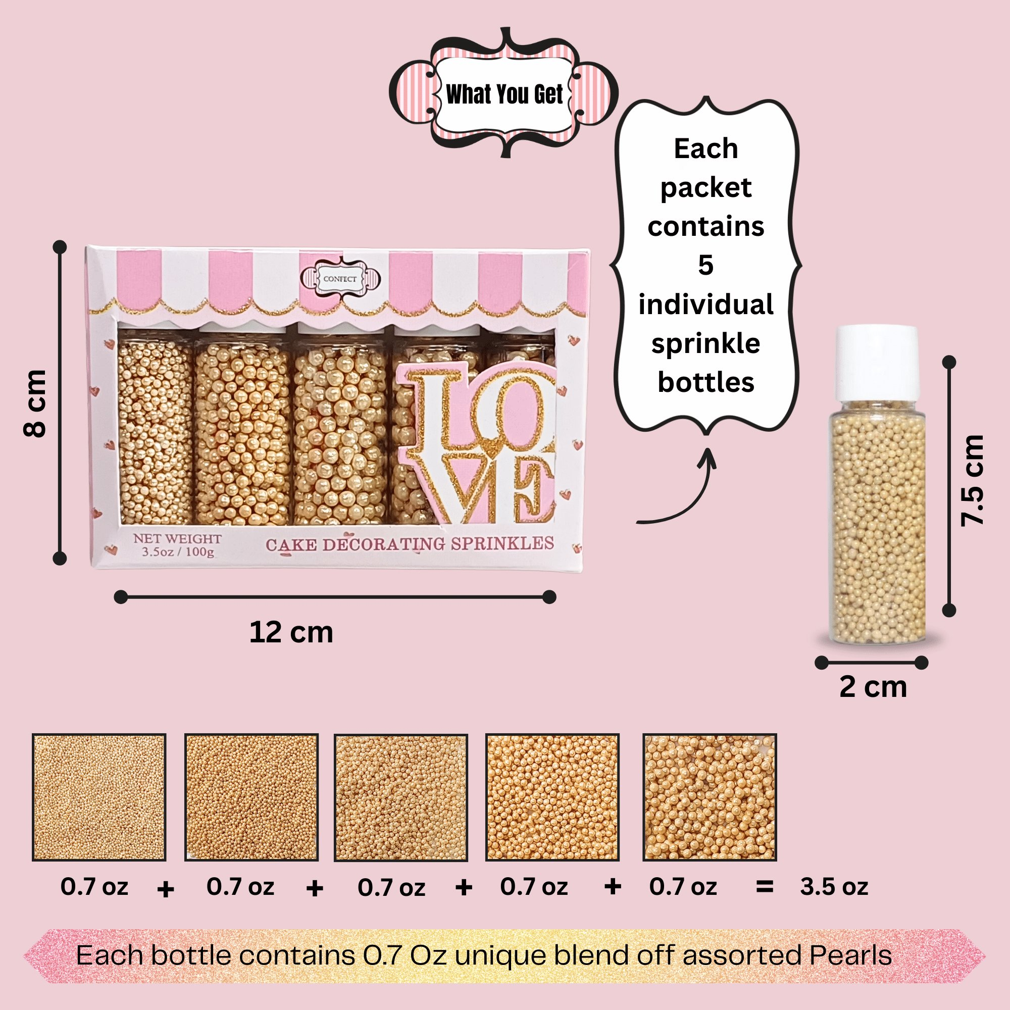 disco ball sprinkles db multipack 14 100 gms