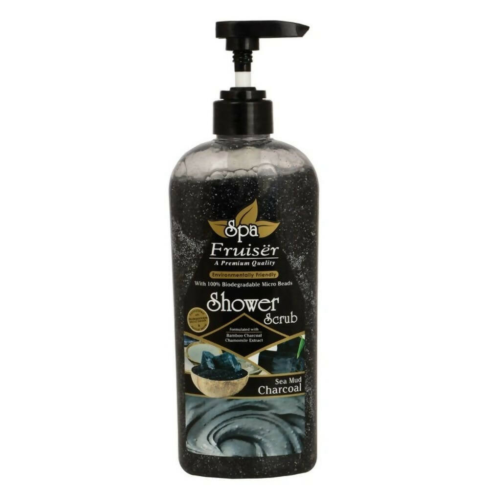Fruiser Shower Scrub With Sea Mud Charcoal