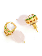 Ruby Raang Pink Kundan Studs - Distacart