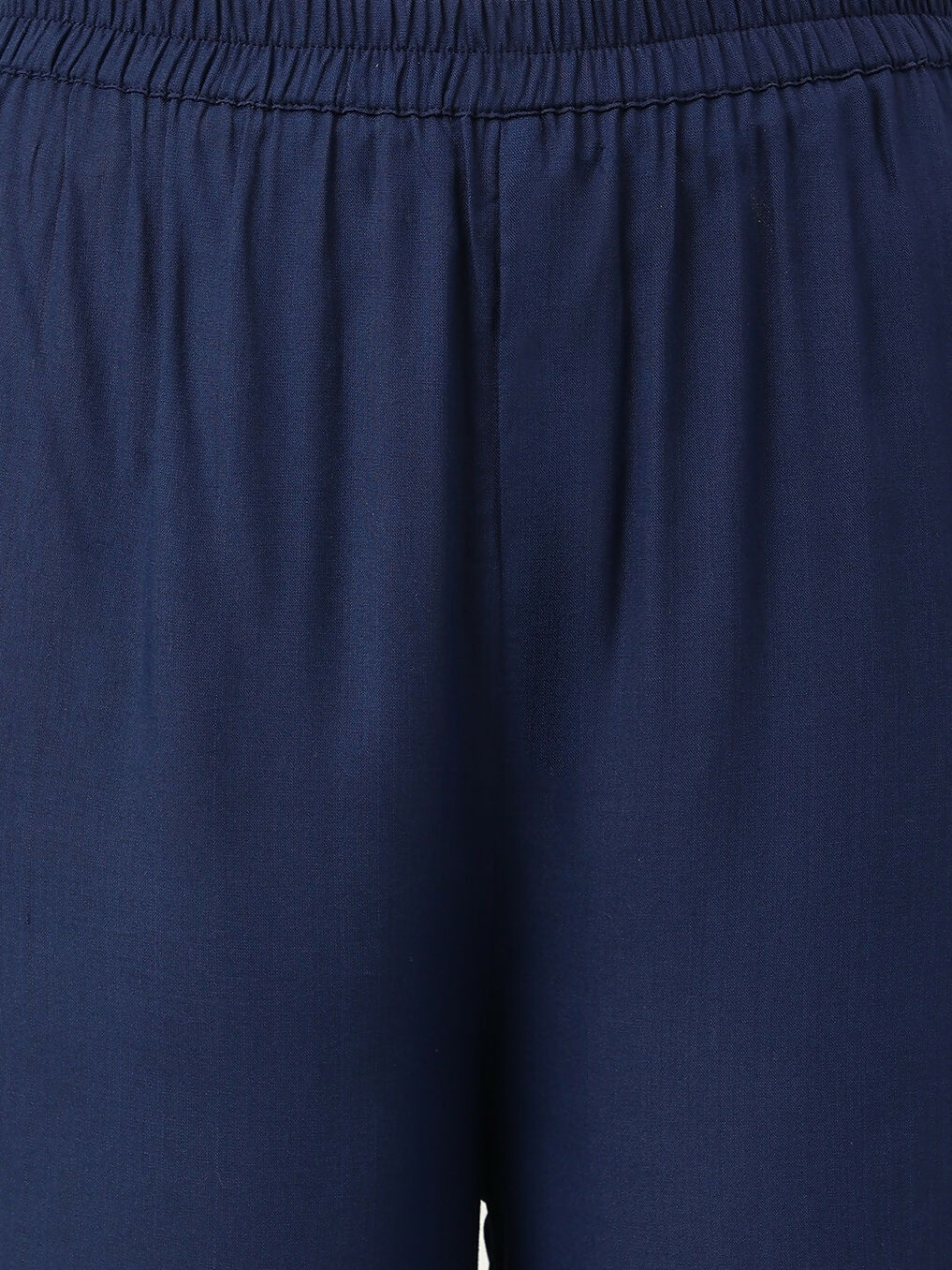 Joban Fashion Navy Blue Rayon and Embroidered Work Straight Kurta Bottom Set