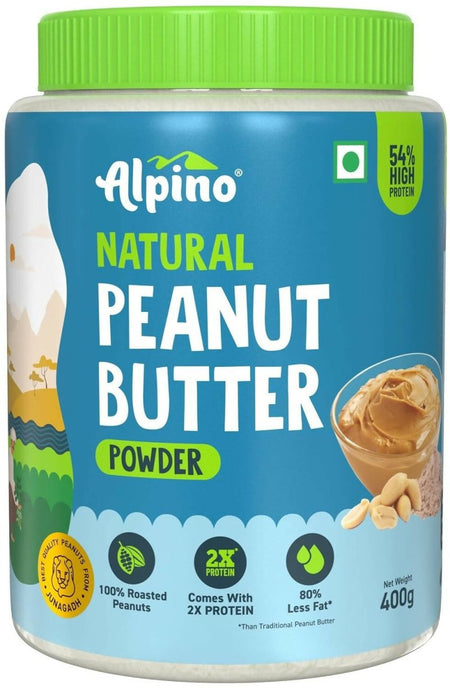 Alpino Natural Peanut Butter Powder Unsweetened