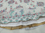 Jyoti Fashion Cream Thread Embroidery Georgette Designer Lehenga Choli with Dupatta