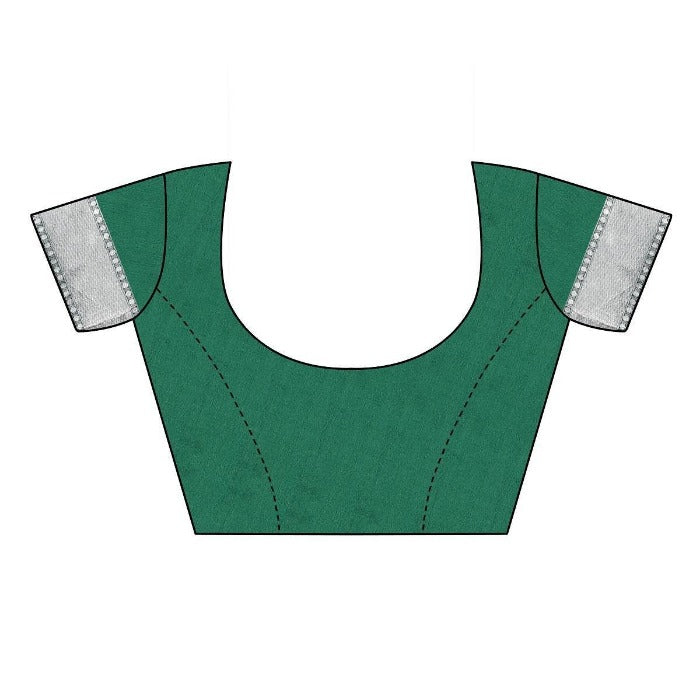 Vamika Banarasi Jacquard Weaving GreenBlouse