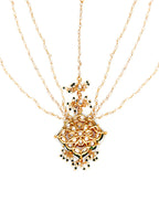 Layered Pearl Matha Patti (Gold) - Ruby Raang - Distacart