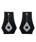 Silver-Plated Alloy Diva Look Stylish Contemporary Earrings - The Pari - Distacart