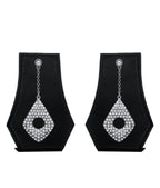 Silver-Plated Alloy Diva Look Stylish Contemporary Earrings - The Pari - Distacart