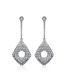 Silver-Plated Alloy Diva Look Stylish Contemporary Earrings - The Pari - Distacart