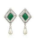 Silver-Plated Alloy Diva Look Stylish Contemporary Earrings - The Pari - Distacart