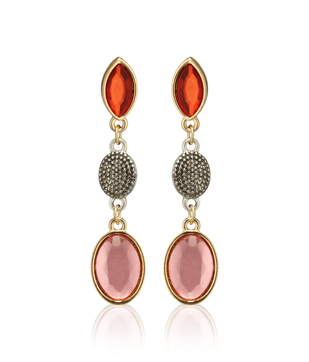 Gold-Plated Alloy Diva Look Stylish Contemporary Earrings - The Pari - Distacart