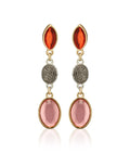 Gold-Plated Alloy Diva Look Stylish Contemporary Earrings - The Pari - Distacart