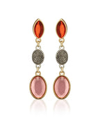 Gold-Plated Alloy Diva Look Stylish Contemporary Earrings - The Pari - Distacart