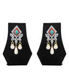 Silver-Plated Alloy Diva Look Stylish Contemporary Earrings - The Pari - Distacart