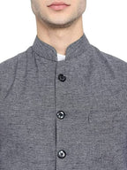 Vastraa Fusion Men's Assorted Dots Blended Festive Nehru Jacket - Distacart
