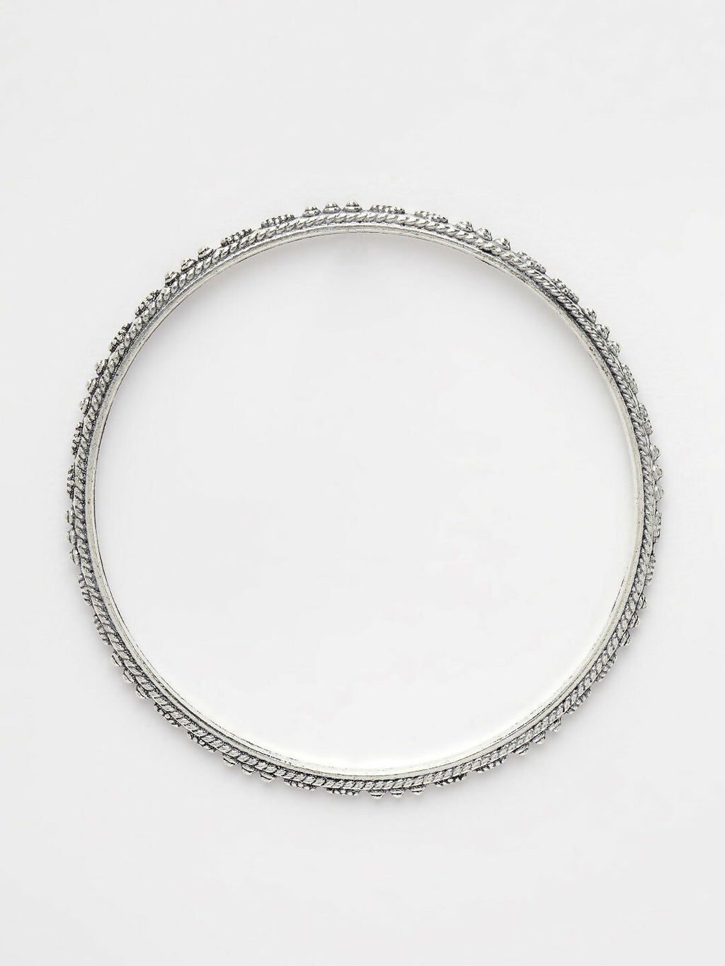 NVR Women's Set of 6 Silver-Toned German Silver Oxidised Bangles - Distacart