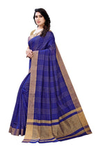 Vamika Navy Cotton Silk Weaving Saree (Anaya Navy Blue)