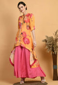 Joban Fashion Mustard Maslin Kurta Set