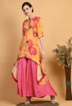 Joban Fashion Mustard Maslin Kurta Set