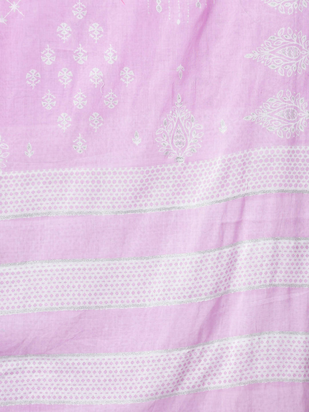 Myshka Cotton Printed 3/4 Sleeve Round Pink Women Kurta set - Distacart